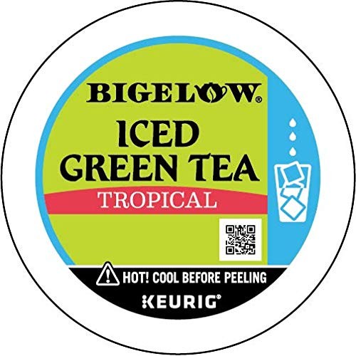 Bigelow Tropical Iced Green Tea K Cups, 22 Count Box Pack of 4...