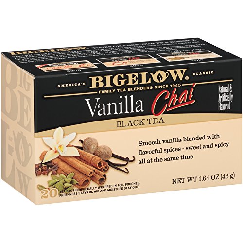 Bigelow Vanilla Chai Black Tea Bags 20-Count Box Pack Of 6, Ca