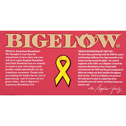 Bigelow American Breakfast Black Tea Bags, 20 Count Box Pack of...