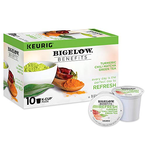 Bigelow Benefits Refresh Turmeric Chili Matcha Keurig K-Cup Pods...