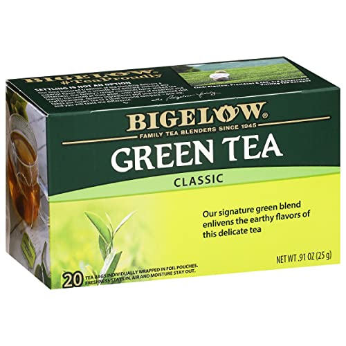 Bigelow Classic Green Tea, Caffeinated, 20 Count Pack of 6, 12...
