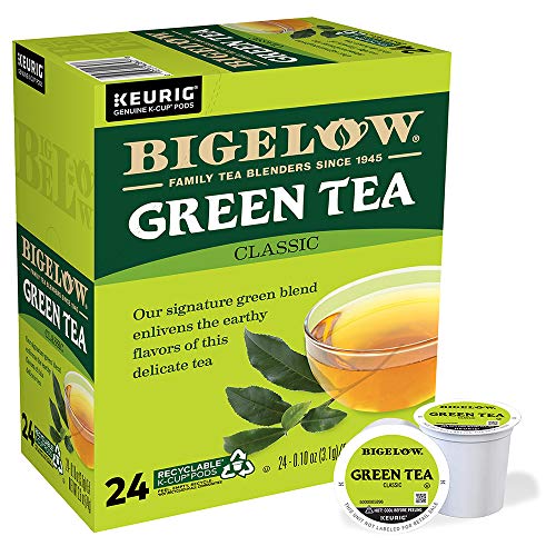 Bigelow Green Tea Keurig K-Cup Pods, Caffeinated, 24 Count Pack...
