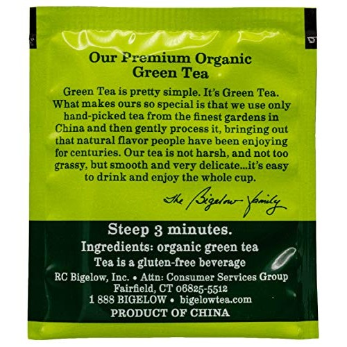 Bigelow Premium 100-Percent Organic Green Tea 176-Count Box