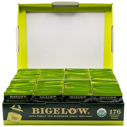 Bigelow Premium 100-Percent Organic Green Tea 176-Count Box