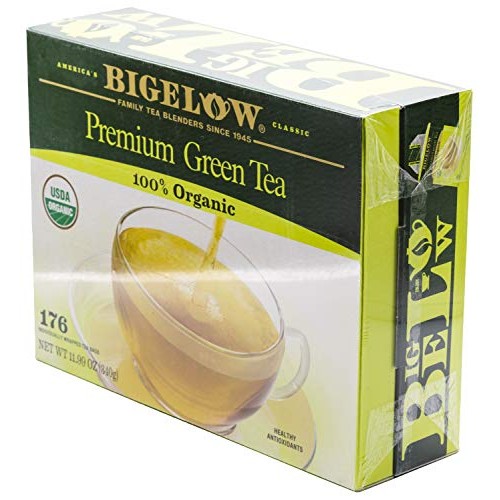 Bigelow Premium 100-Percent Organic Green Tea 176-Count Box