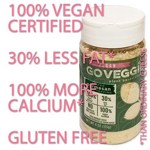 Go Veggie! Dairy-Free Grated Parmesan Cheese | Vegan, Vegetarian Go Veggie! Dairy-Free Grated Parmesan Cheese | Vegan, Vegetarian