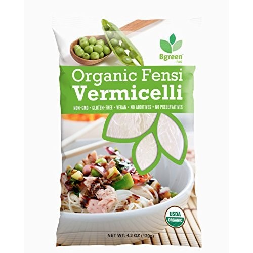 Bgreen Organic Gluten Free Bean Thread Vermicelli Noodles/Glass