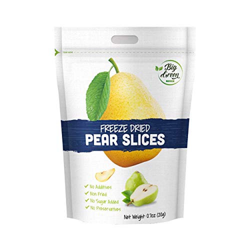 Big Green Freeze Dried Fruit Slice-Pear Slices