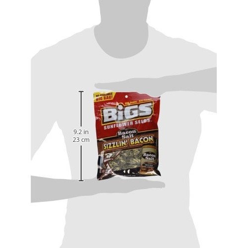 Bigs Sunflower Seeds Pack Of 2 Bacon Salt Sizzlin Bacon