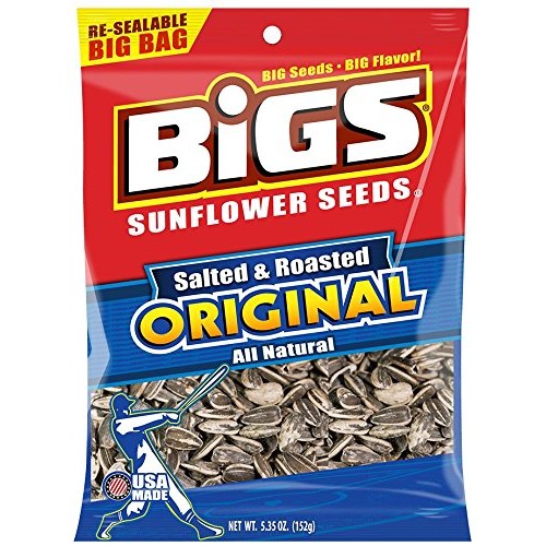 Bigs, Sunflower Seeds Salted &Amp; Roasted Original, 5.35 Oz. 12 Co
