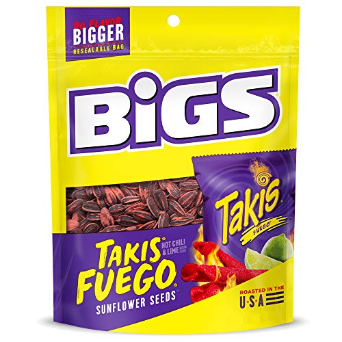 Bigs Takis Fuego Sunflower Seeds, Hot Chili Lime Flavor, Keto Fr Bigs Takis Fuego Sunflower Seeds, Hot Chili Lime Flavor, Keto Fr