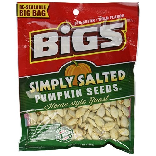 Bigs, Pumpkin Seeds, Home-Style Roast, Simply Salted Pack Of 4