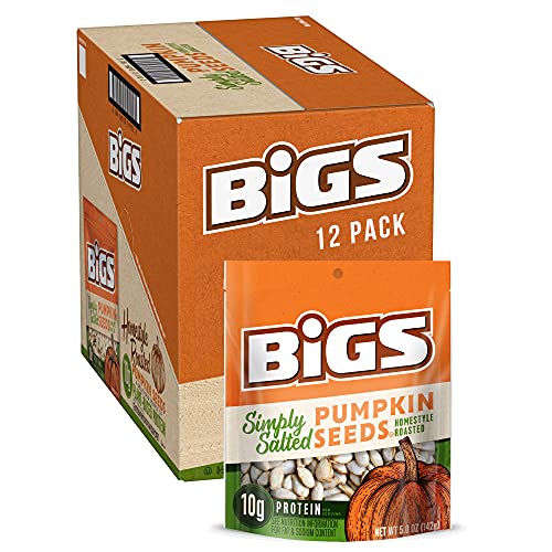 BIGS Pumpkin Seeds, Lightly Salted, Keto Friendly Snack, 5.0 oz ...