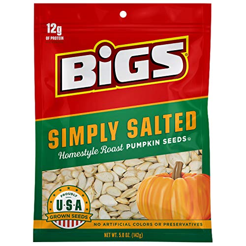Bigs Simply Salted Homestyle Roast Pumpkin Seeds, Keto Friendly,