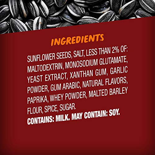 BIGS Sizzlin Bacon Sunflower Seeds, 5.35-oz. Bag Pack of 12