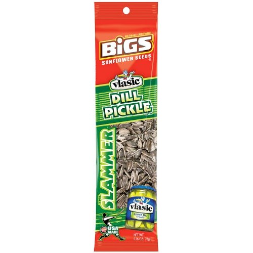 Bigs Sunflower Seeds Slammer, Vlasic Dill Pickle, 2.75-Ounce Pa