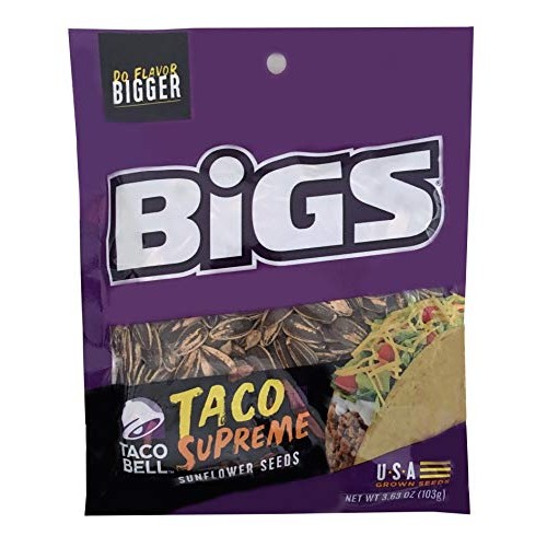 BIGS Taco Bell Taco Supreme Sunflower Seeds 3.63 oz Pack