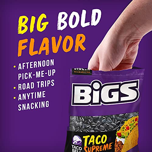 Bigs Taco Bell Taco Supreme Sunflower Seeds, 5.35 Ounce Pack Of