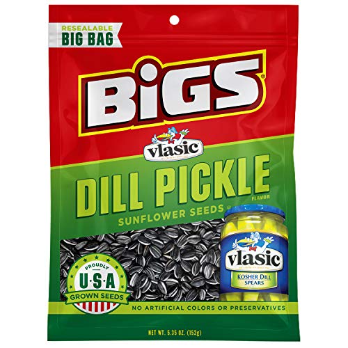 Bigs Vlasic Dill Pickle Sunflower Seeds, 5.35-Oz. Bag