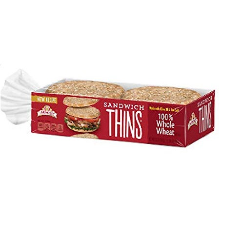 Arnold Select Sandwich Thins Whole Wheat 12 oz Pack of 6 - 2 P...