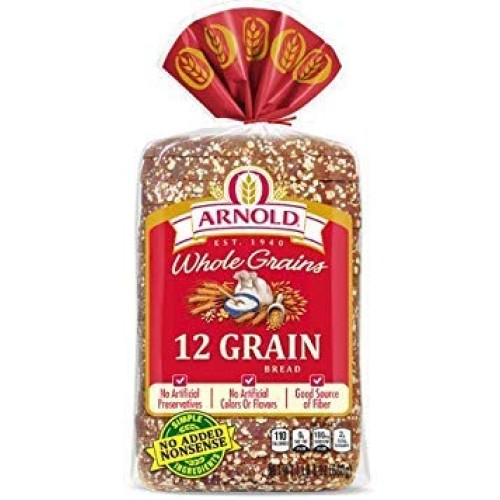 Arnold Whole Grains 12 Grain Sliced Bread, 24 Oz - 2 Loaves