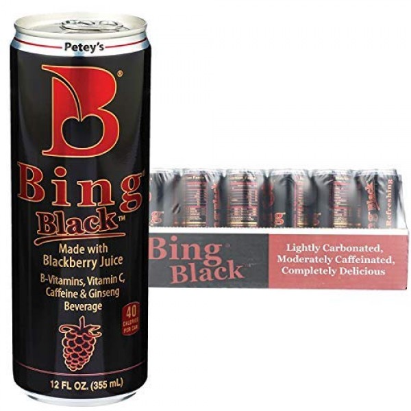 Bing Beverage Company Bing Black, 12 Fl Oz Pack of 24