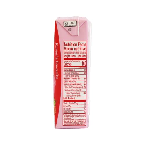 Binggrae Strawberry Flavored Milk Pack Of 6