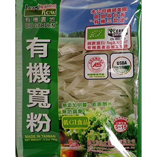 Bio Garden 龙口粉丝 Long Kow Organic Broad Been Threads Noodle