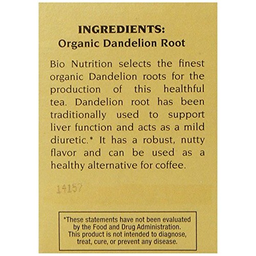 Bio Nutrition Dandelion Root Tea Bags, 2.1 Ounce
