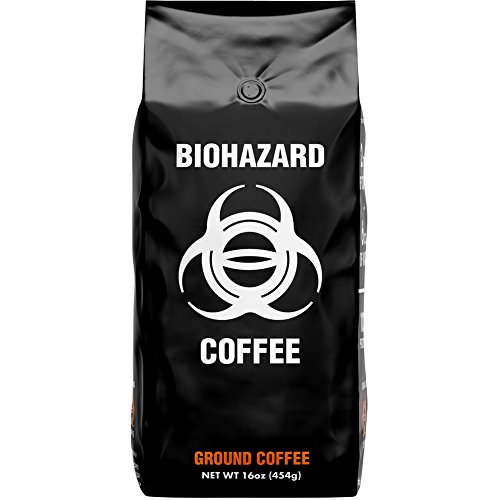 Biohazard Ground Coffee, The Worlds Strongest Coffee 928 Mg Caf
