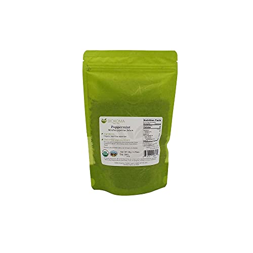 100% Pure And Organic Biokoma Peppermint Dried Leaves 50G 1.76O