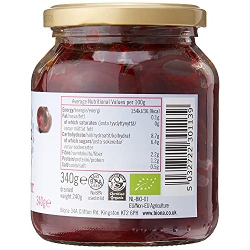 BIONA Organic Beetroot Slices, 350 GR
