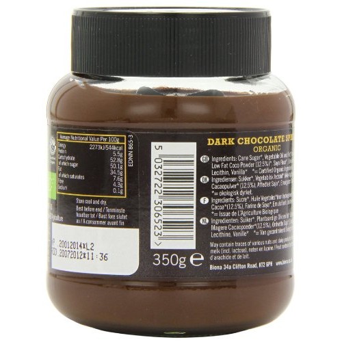 Organic Dark Chocolate Spread - 350G
