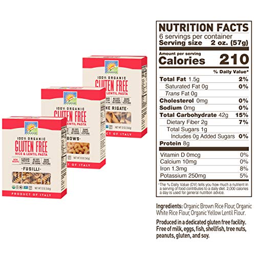 Bionaturae Elbows Gluten-Free Pasta | Fusilli Gluten-Free Pasta