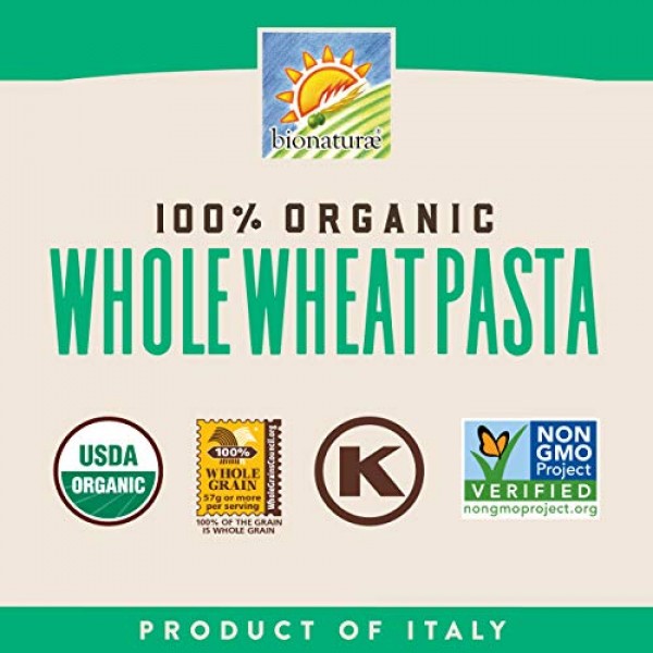 Bionaturae Fusilli Whole Wheat Pasta | Whole Wheat Fusilli Pasta