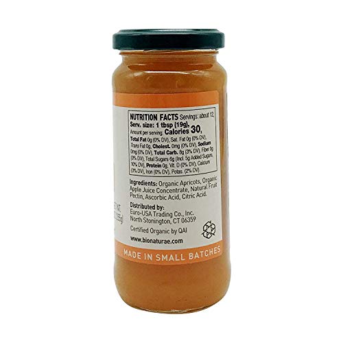 Bionaturae Organic Apricot Fruit Spread | Non-Gmo | Usda Certifi