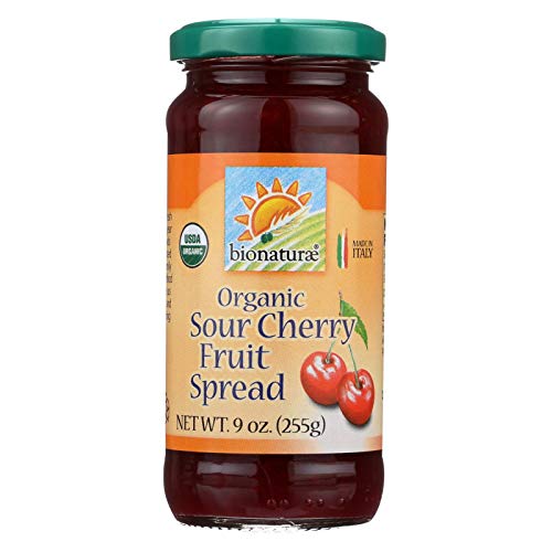Bionaturae Organic Sour Cherry Fruit Spread | Non-Gmo | Usda Cer