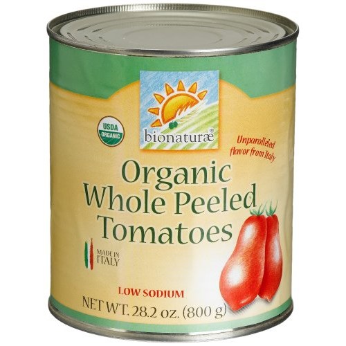 Bionaturae Organic Whole Peeled Tomatoes, 28.2 Ounce Tins Pack