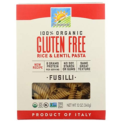 Bionaturae, Pasta, Fusilli, Gluten Free, Organic, 12 Oz