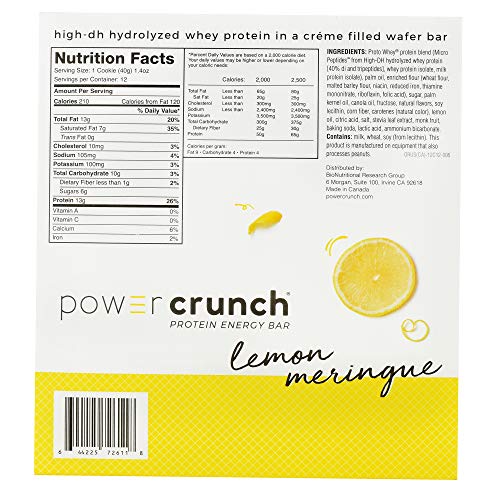 Bionutritional Research Group Power Lemon Meringue Crunch Bar, 1