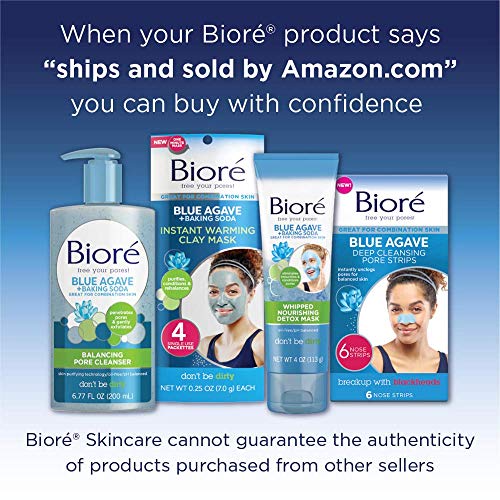 Biore Daily Blue Agave Plus Baking Soda Balancing Pore Cleanser,