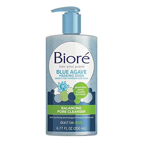 Biore Daily Blue Agave Plus Baking Soda Balancing Pore Cleanser,