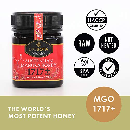 Biosota Organic Manuka Honey Mgo 1717+ - Rarest Medical Grade Ma