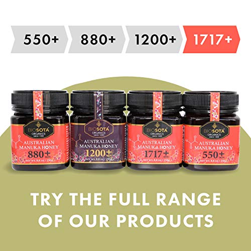 Biosota Organic Manuka Honey Mgo 1717+ - Rarest Medical Grade Ma