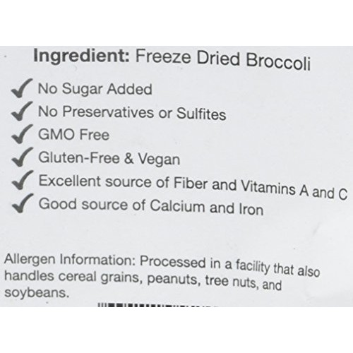 Biotree Labs Freeze Dried Broccoli Florets - Pack Of 1 Oz, 100%