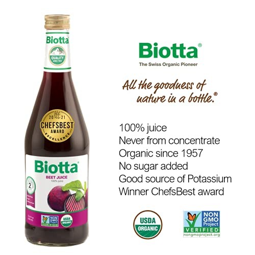 Biotta Organic Beet Juice, 16.9Oz, 6 Bottles