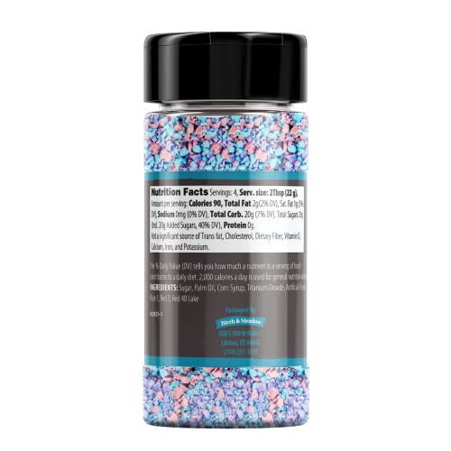 Birch & Meadow 5 Tbsp of Cotton Candy Crunch, Ice Cream Topping,...