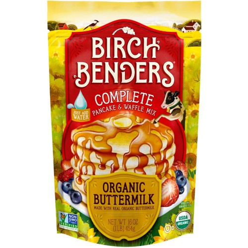 Birch Benders Buttermilk Pancake & Waffle Mix, 16 Ounce Bag