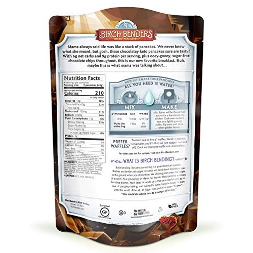 Birch Benders Keto Chocolate Chip Pancake &Amp; Waffle Mix With Almo