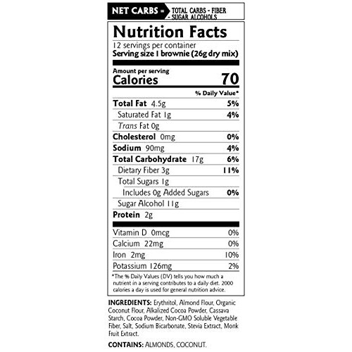 Birch Benders Keto Ultimate Fudge Brownie Mix, 3G Net Carbs, 3 P